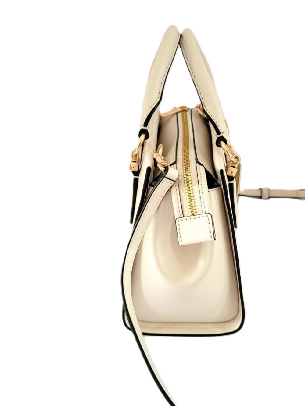 Michael Kors Marilyn Small Messenger Satchel Handbag Light Cream Multi Floral - Picture 3 of 7